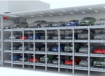 نظام ركن سيارات دائري متعدد-المستويات
